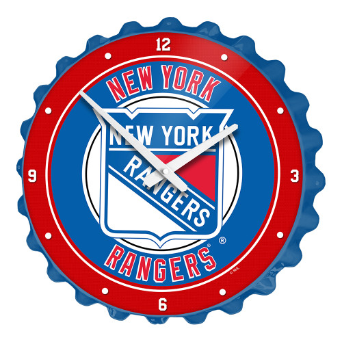 New York Rangers Bottle Cap Wall Clock