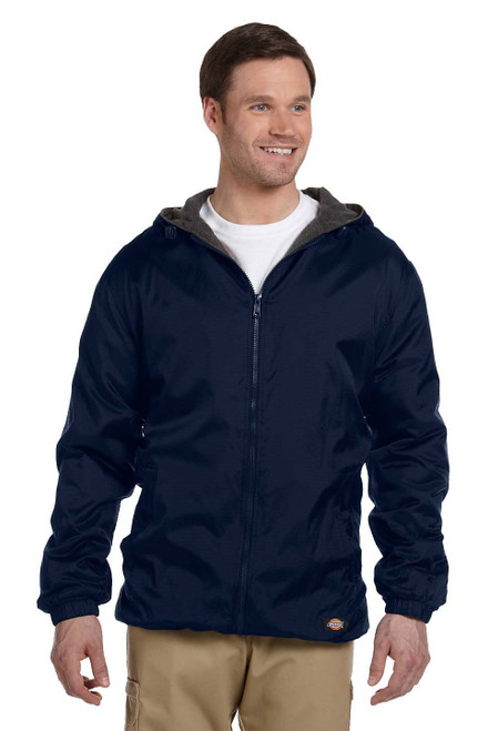 Dickies Fleece-Lined Nylon Men's Custom Hooded Jacket