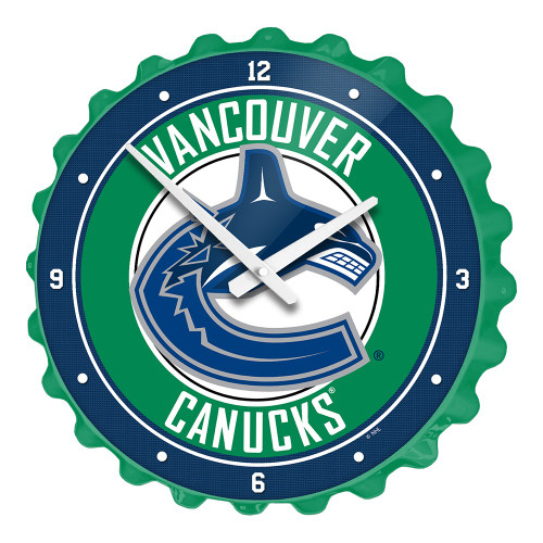 Vancouver Canucks Bottle Cap Wall Clock