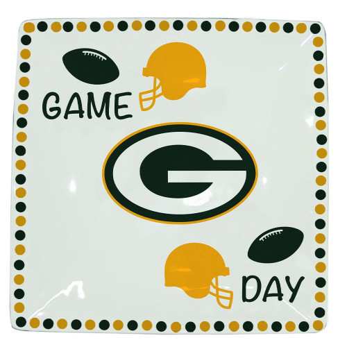 Green Bay Packers Game Day Square Serving Tray
