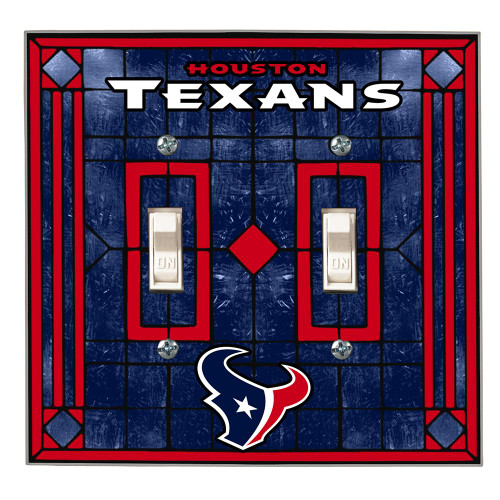 Houston Texans Double Light Switch Cover