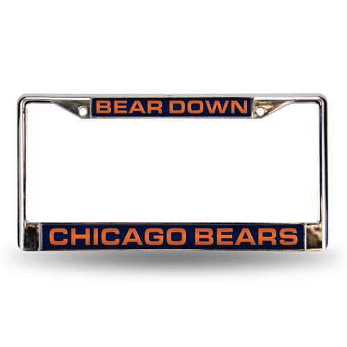 Chicago Bears Laser Chrome License Plate Frame Rico