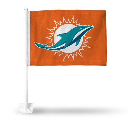 Miami Dolphins Rico Orange Car Flag