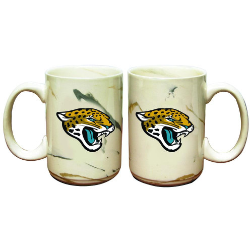 Jacksonville Jaguars Marble Ceramic Mug