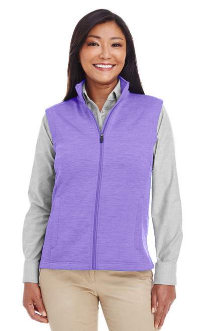 Devon & Jones Women's Newbury Melange Fleece Vest