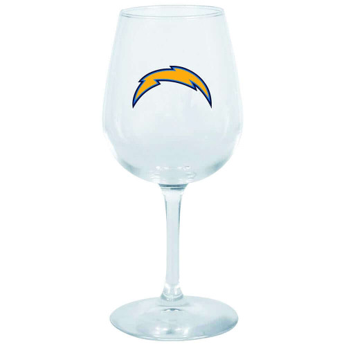 Los Angeles Chargers Decal Wine Glass