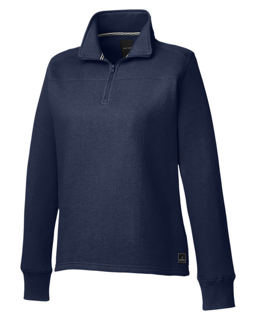 Nautica Women's Anchor Custom Quarter-Zip Pullover