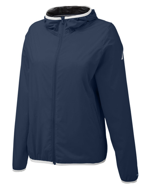 Custom Nautica Ladies' Voyage Raincoat - Coastal Reign