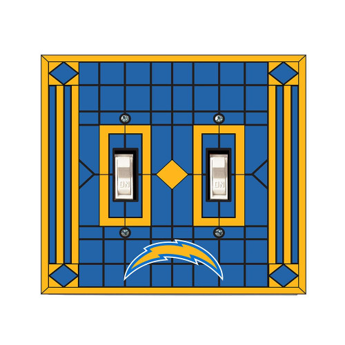 Los Angeles Chargers Double Light Switch Cover