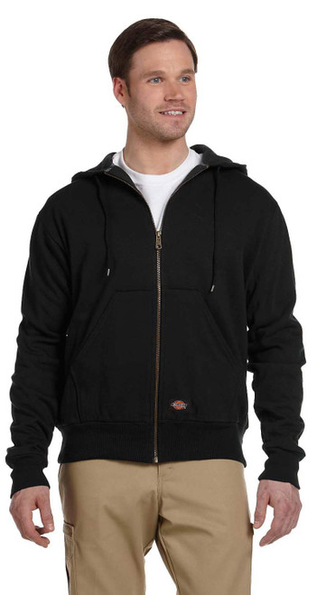 Dickies Thermal-Lined Men's Custom Fleece Jacket Hooded Sweatshirt