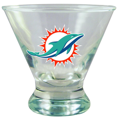 Miami Dolphins Martini Glass