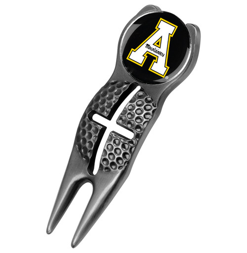 Appalachian State Mountaineers Black Crosshairs Divot Tool