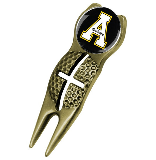 Appalachian State Mountaineers Gold Crosshairs Divot Tool
