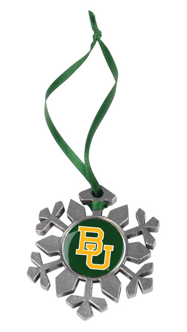 Baylor Bears Snow Flake Ornament