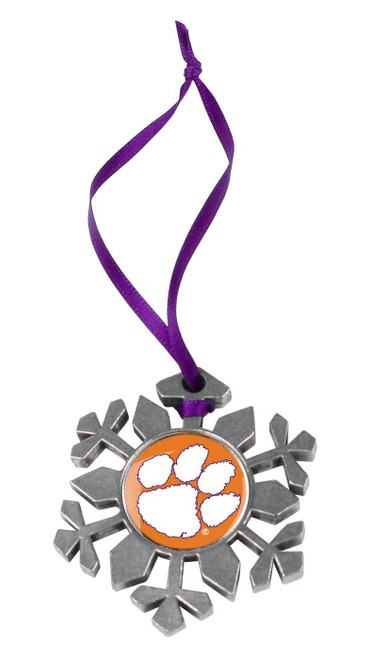 Clemson Tigers Snow Flake Ornament
