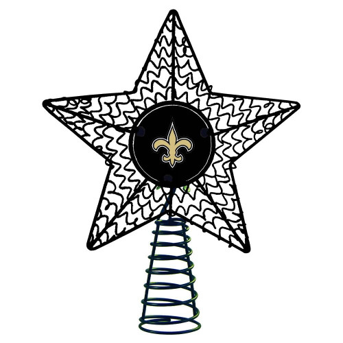 New Orleans Saints Metal Star Tree Topper