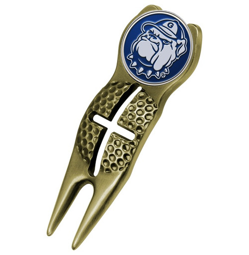Georgetown Hoyas Gold Crosshairs Divot Tool