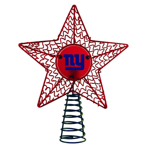 New York Giants Metal Star Tree Topper