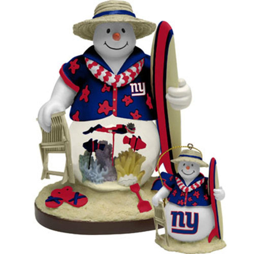 New York Giants Surfboard Snowman