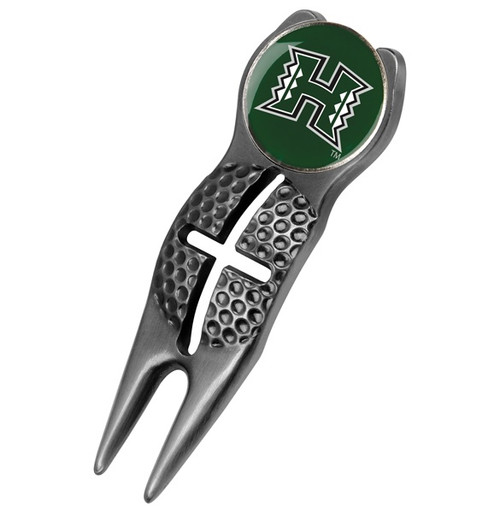 Hawaii Warriors Black Crosshairs Divot Tool