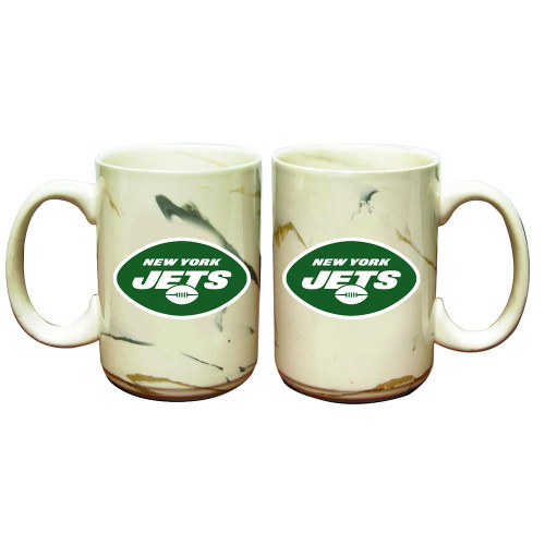 New York Jets Marble Ceramic Mug