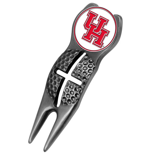 Houston Cougars Black Crosshairs Divot Tool