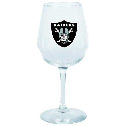 Las Vegas Raiders Decal Wine Glass