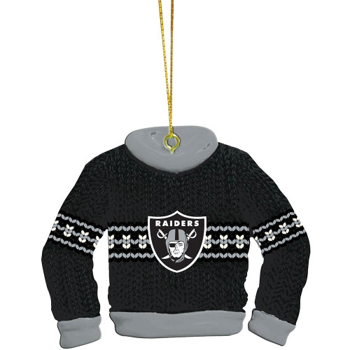 Las Vegas Raiders Ugly Sweater Ornament
