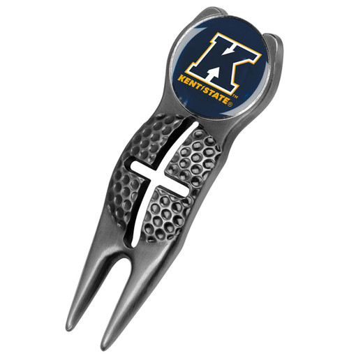 Kent State Golden Flashes Black Crosshairs Divot Tool