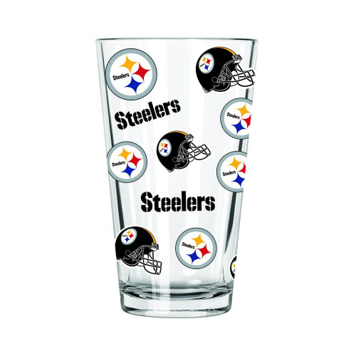 Pittsburgh Steelers All Over Print Pint Glass