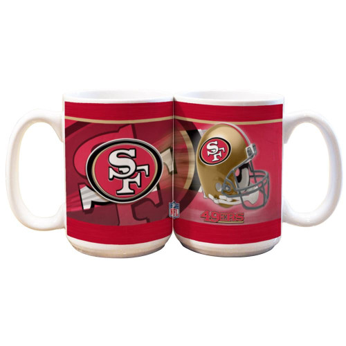 San Francisco 49ers 15 oz. White Helmet Mug
