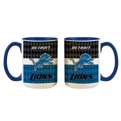 Detroit Lions 15 oz. Stripe Mug