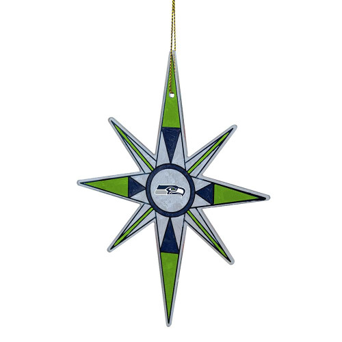 Seattle Seahawks Snow Flake Ornament