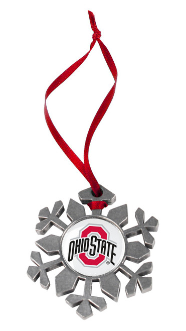 Ohio State Buckeyes Snow Flake Ornament