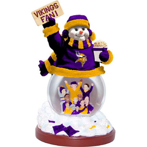 Minnesota Vikings Stadium Snowman Figurine