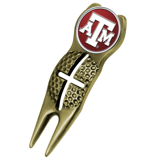 Texas A&M Aggies Gold Crosshairs Divot Tool
