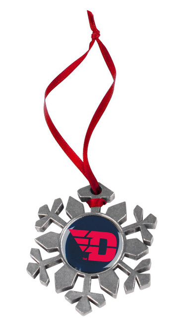 Dayton Flyers Snow Flake Ornament