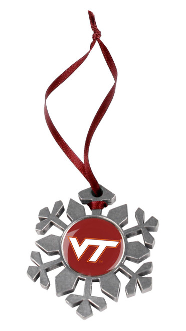 Virginia Tech Hokies Snow Flake Ornament