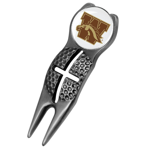 Western Michigan Broncos Black Crosshairs Divot Tool