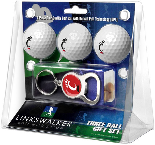 Cincinnati Bearcats Golf Ball Gift Pack with Key Chain