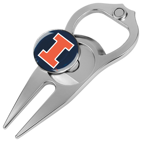 Illinois Fighting Illini Hat Trick Golf Divot Tool