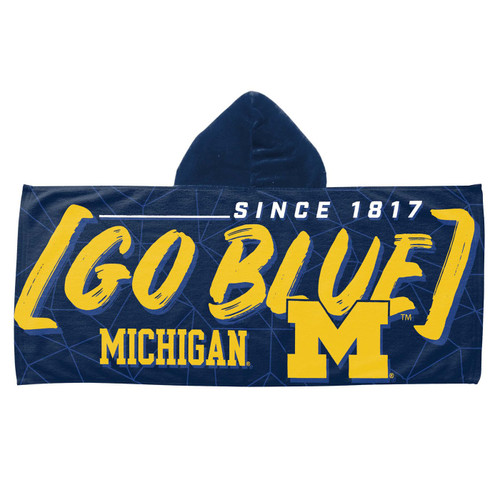Michigan Wolverines Hooded Youth Beach Towel