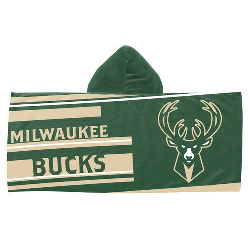 Milwaukee Bucks Hooded Youth Beach Towel