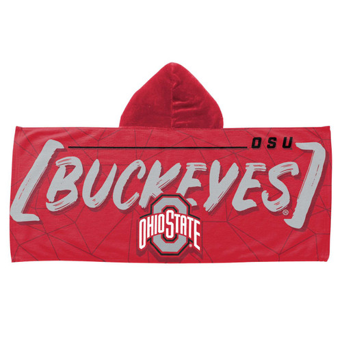 Ohio State Buckeyes Hooded Youth Beach Towel
