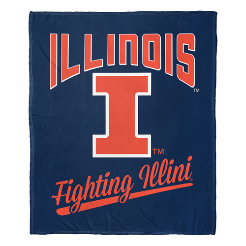 Illinois Fighting Illini Alumni Throw Blanket