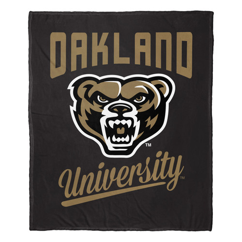 Oakland Grizzlies Alumni Throw Blanket