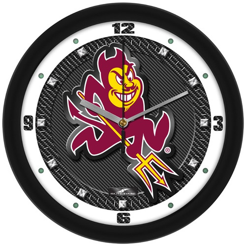 Arizona State Sun Devils Carbon Fiber Wall Clock