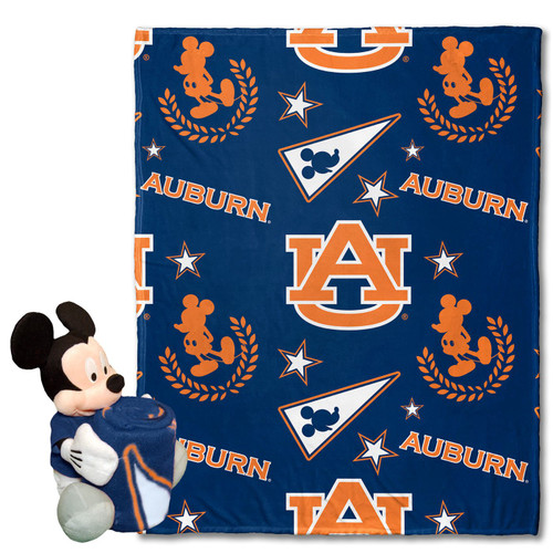 Auburn Tigers Mickey Hugger Pillow & Blanket Set