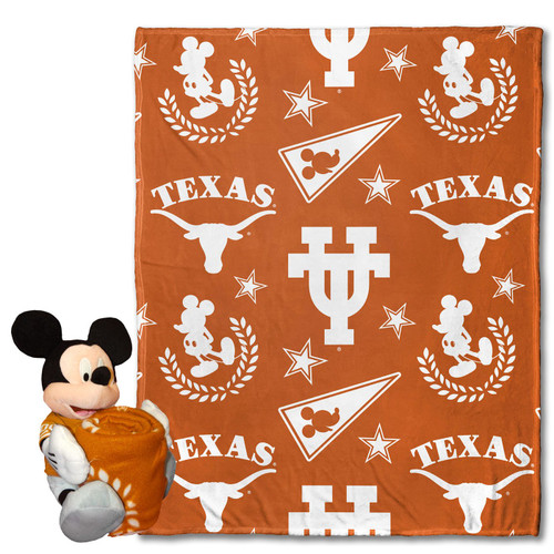 Texas Longhorns Mickey Hugger Pillow & Blanket Set