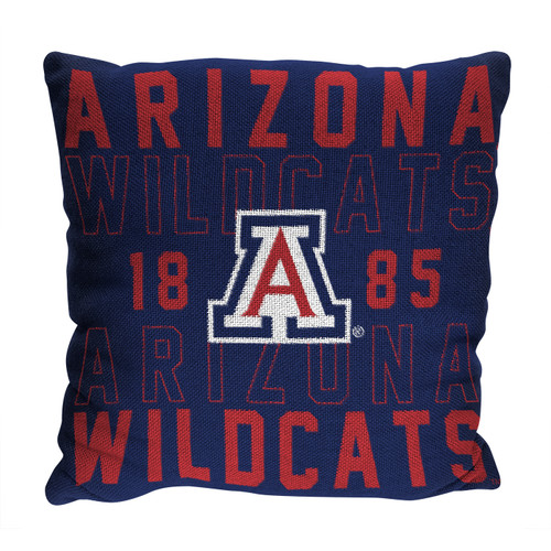 Arizona Wildcats Stacked Jacquard Pillow